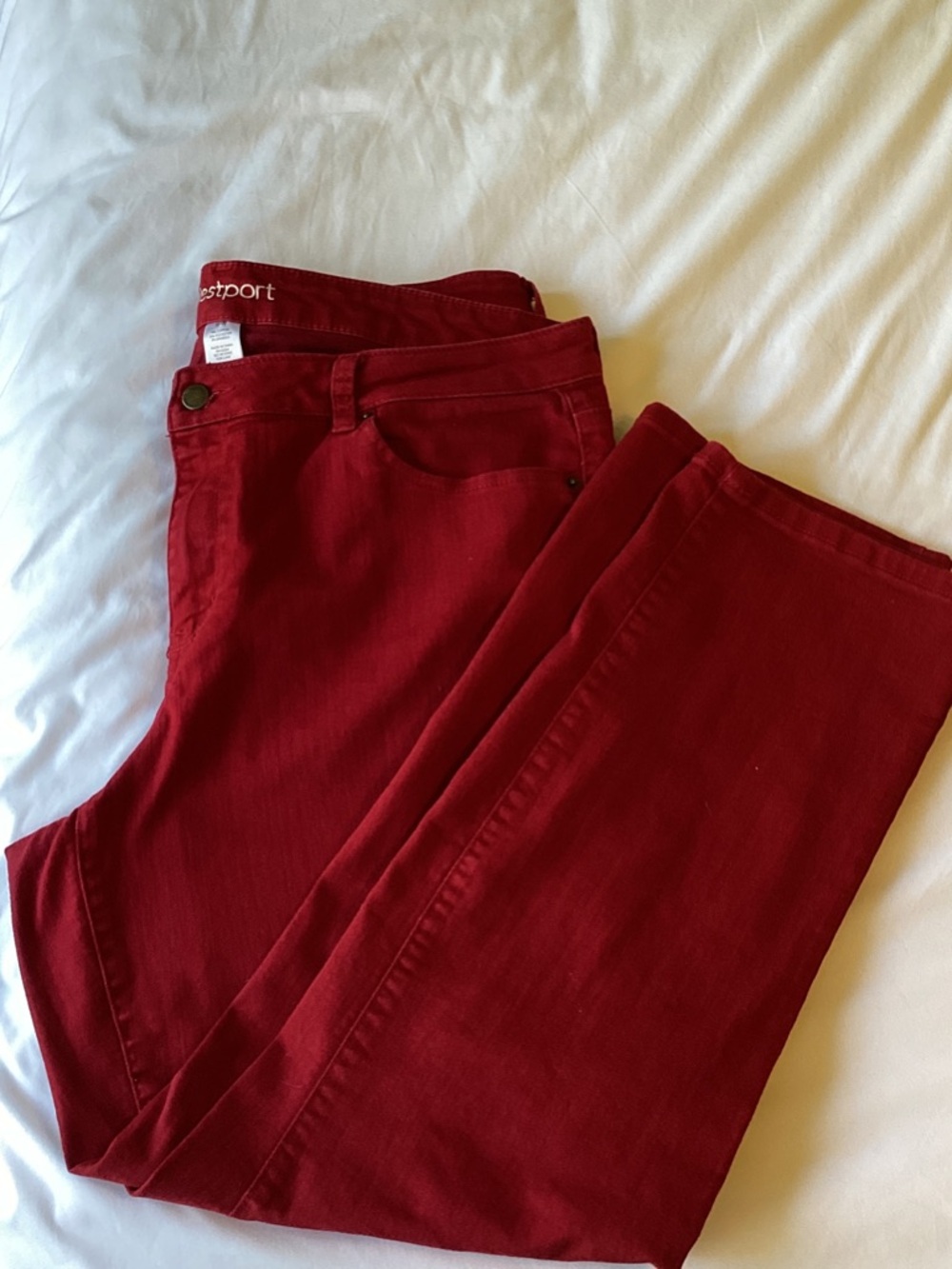 Westport Raspberry Straight Leg Denim Jeans